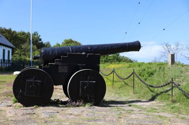 Orta Çağ topu Christiansoe, Bornholm, Danimarka 'ya fırlatıldı.