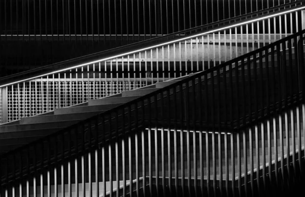 Lépcső Dokk1 Aarhus Taget Sen Aften Stock Kép