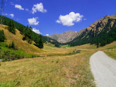 Vallone Vertosan, Aosta Vadisi, Kuzey İtalya 'da inanılmaz manzara.