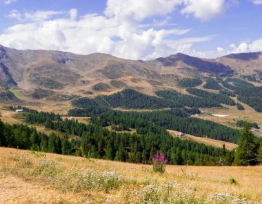 Chamole, Aosta Vadisi, Kuzey İtalya 'da güzel manzara
