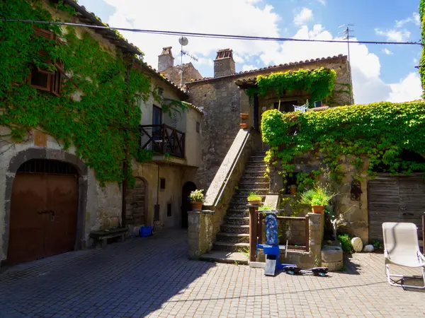 stock image View of the village of Pianiano in Lazio, central Italy