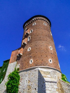 Polonya, Krakow 'daki Wawel Kraliyet Kalesi manzarası