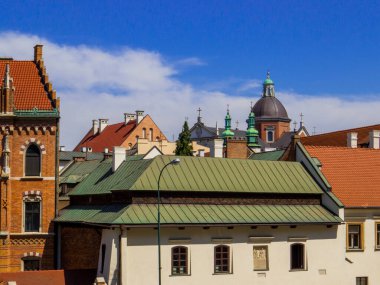 Polonya 'nın Krakow kentinin yaz manzarası