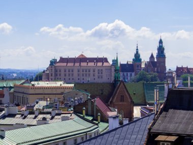 Krakow, Polonya havadan görünümü