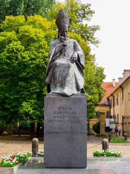 Stock image View of the Monument to Cardinal Stefan Wyszynski in Warsaw, Poland