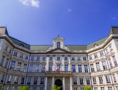 Polonya, Varşova 'daki Jablonowski Sarayı manzarası