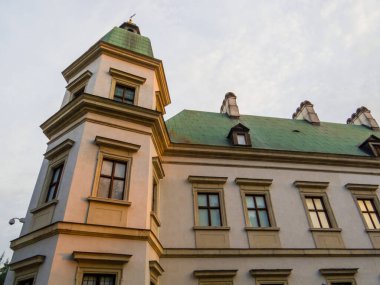 View of the Ujazdow Castle in Warsaw, Poland clipart