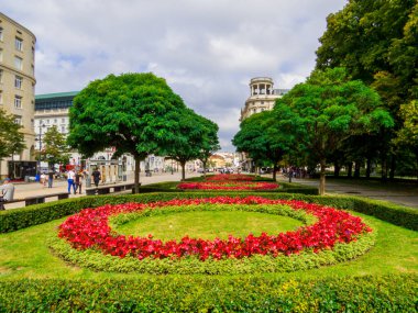 Varşova, Polonya - 14 Ağustos 2022: Eski kasabanın manzarası.