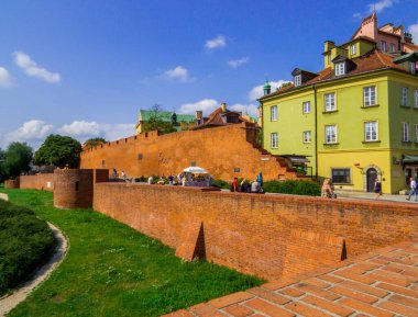 Warsaw, Poland - August 14, 2022: View of the old town. clipart