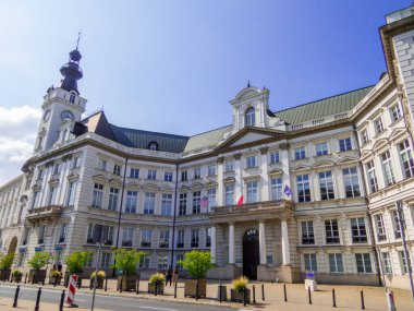 Varşova, Polonya - 14 Ağustos 2022: Eski kasabadaki Jablonowski Sarayı.