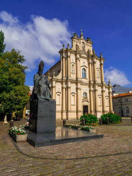 stock image View of the Visitationist Church in Warsaw, Poland