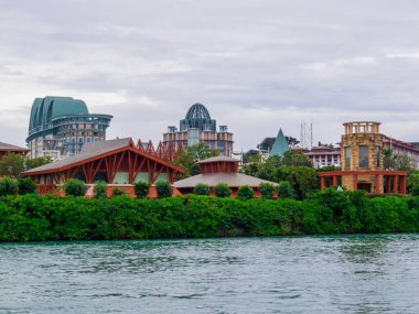 Singapur sentosa adasının görünümü