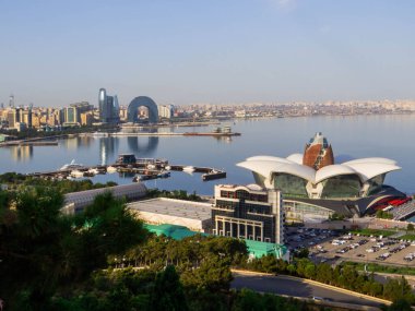 Bakü, Azerbaycan 'ın hava manzarası