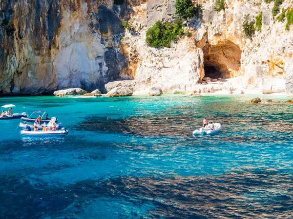 stock image View of the Venus Pools (Italian: Piscine di Venere) in the Gulf of Orosei in Sardinia, Italy