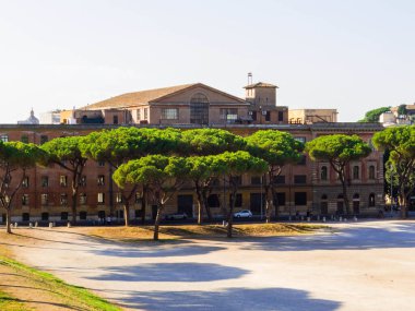 Roma, İtalya 'daki Maximus Sirki manzarası