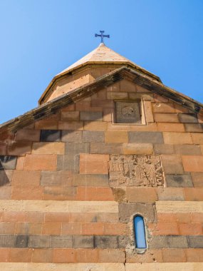Ermenistan ile Türkiye arasındaki sınırdaki Ararat Dağı yakınlarındaki Khor Virap manastırının görüntüsü