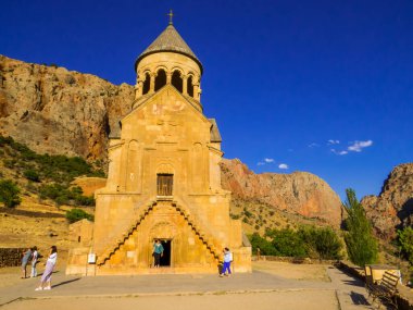 Yeghegnadzor, Ermenistan - 23 Ağustos 2023: Noravank Manastırı.