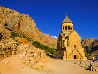 Yeghegnadzor, Ermenistan - 23 Ağustos 2023: Noravank Manastırı.