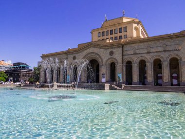 Erivan, Ermenistan 'daki Cumhuriyet Meydanı manzarası