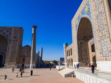 Samarkand, Uzbekistan - January 21, 2024: View of Registan Square. clipart