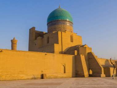 Özbekistan 'ın Buhara kentindeki Kalan Camii manzarası