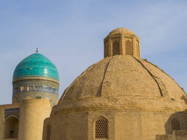 Kalon Camii manzarası. Buhara, Özbekistan 'da