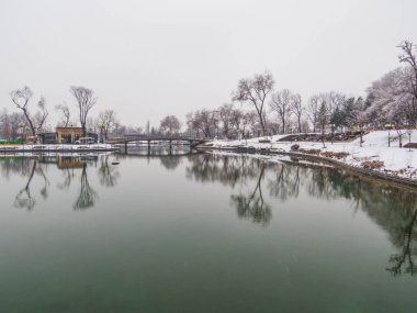 Adını Alisher Navoi 'den alan Özbekistan Ulusal Parkı manzarası. Taşkent, Özbekistan