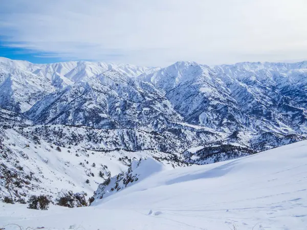 stock image View of the Chimgan Mountains in Uzbekistan