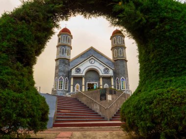 View of the Parish of Saint Raphael the Archangel in Zarcero, Costa Rica clipart