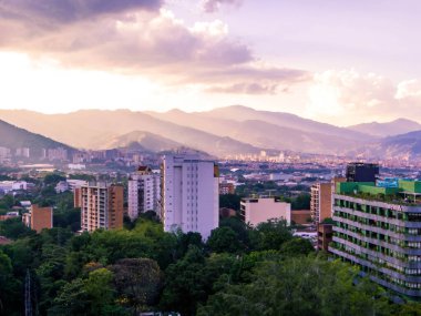 Medellin, Kolombiya 'da gün batımı