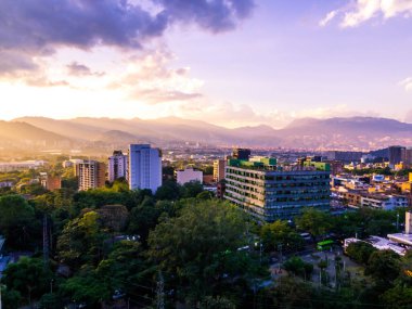 Medellin, Kolombiya 'da gün batımı