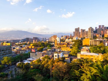 Medellin, Kolombiya 'da gün batımı