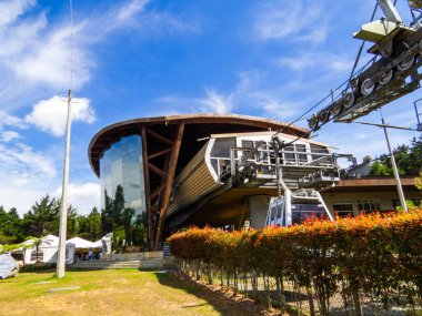 Medellin, Kolombiya 'daki Arvi Metrocable Parkının Manzarası