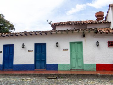 Medellin, Antioquia, Kolombiya 'daki Pueblito Paisa manzarası