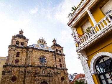 Kolombiya, Cartagena 'daki Santuario de San Pedro Claver manzarası