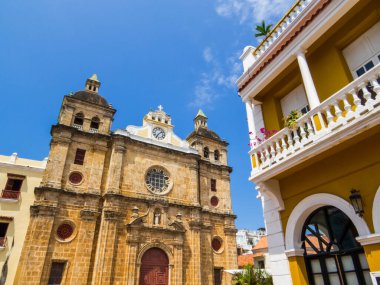Kolombiya, Cartagena 'daki Santuario de San Pedro Claver manzarası