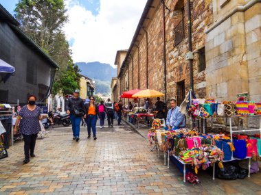 Bogota, Kolombiya - 12 Şubat 2024: Calle 11 manzarası.