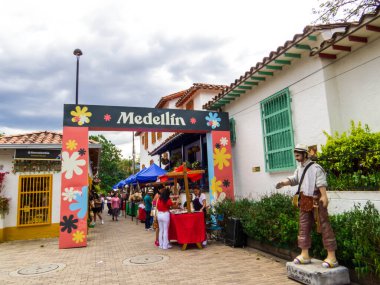 Medellin, Colombia - February 17, 2024: View of the famous Pueblito Paisa Medellin. clipart