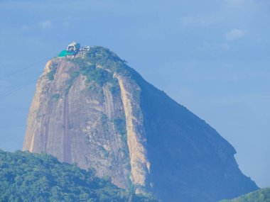 Ünlü Sugarloaf Dağı manzarası. Rio de Janeiro, Brezilya 'da