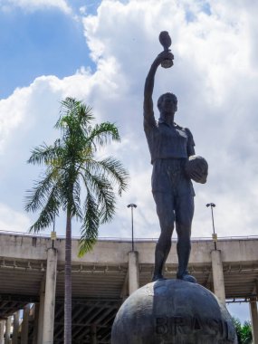 Maracana olarak bilinen Estadio Mario Filho manzarası. Rio de Janeiro, Brezilya 'da