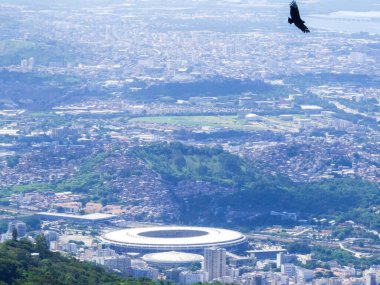 Rio de Janeiro, Brezilya 'daki efsanevi Maracana Stadyumu' nun hava manzarası