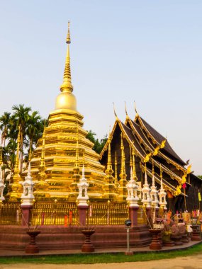 Chiang Mai, Tayland 'da Wat Phan Tao manzarası