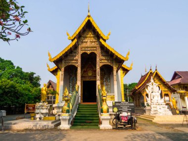 View of the Wat Muen Lan in Chiang Mai, Thailand clipart