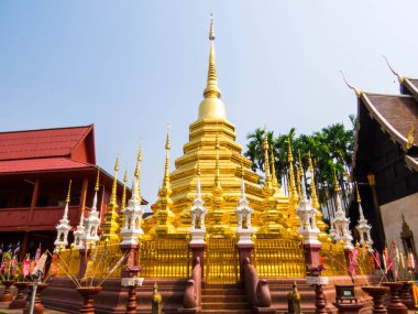 Chiang Mai, Tayland 'da Wat Phan Tao manzarası