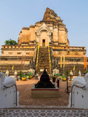 Chiang Mai, Tayland 'da Wat Chedi Luang manzarası