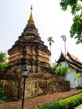 Chiang Mai, Tayland 'da Wat Umong Mahathera Chan manzarası