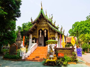 Chiang Mai, Tayland 'da Wat Umong Mahathera Chan manzarası