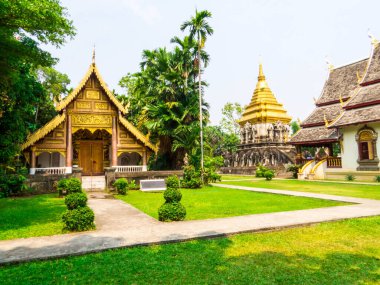 Chiang Mai, Tayland 'daki Wat Chiang Man manzarası