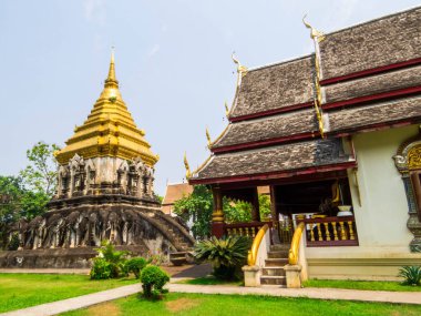 Chiang Mai, Tayland 'daki Wat Chiang Man manzarası