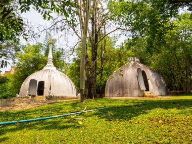 Baan Baraj Müzesi (Kara & Beyaz Saray) manzarası. Chiang Rai, Tayland 'da.